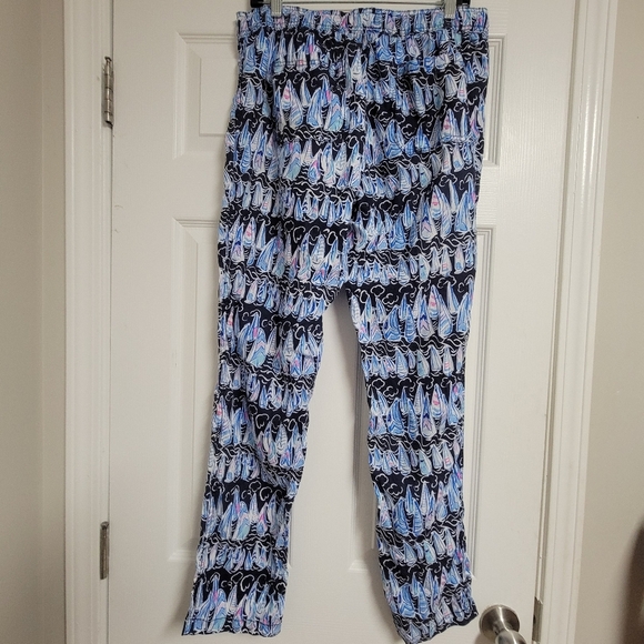 Lilly Pulitzer Taron Mid Rise Linen Pant Size Medium. - Picture 5 of 13